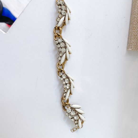 NEW white enamel bracelet. Bridal. Vintage vibes. - Picture 3 of 3